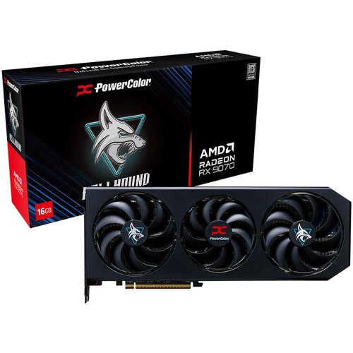 PowerColor graficka kartica Hellhound Overclocked Triple Fan RX9070 16G-L/OC GDDR6 Cene