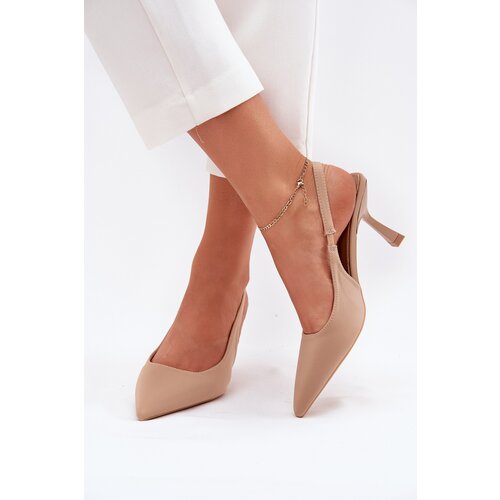 Boto Beige Stiletto Heels Women's Sandals Lunira Cene