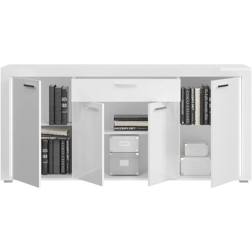 MID.YOU Komoda Skylight, Bela, Visoki Sijaj Slike