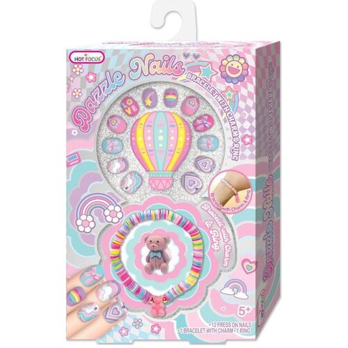 Hot Focus set za nokte Rainbow s narukvicom i prstenom Cijene