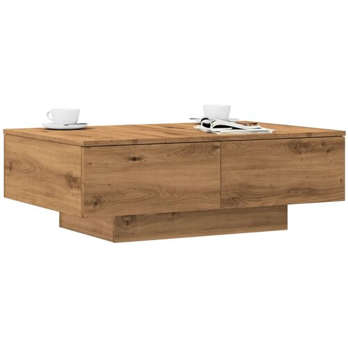 vidaXL Klubska mizica artisan hrast 90x60x31 cm inženirski les Cene