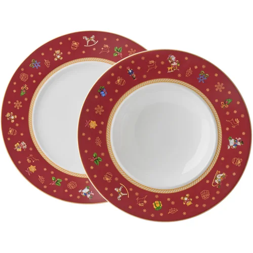 XMAS JEDILNI SERVIS CHRISTMAS TOYS porcelan