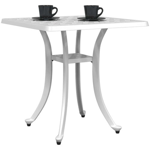 VidaXL vrtni stol bijeli 53 x 53 x 53 cm od lijevanog aluminija Slike