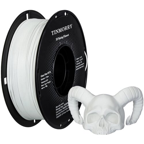 TINMORRY 3D tiskalnik filament, PETG z ojačitvijo iz steklenih vlaken, visoka dimenzionalna stabilnost, PETG-GF bela, (5000157594) Cene