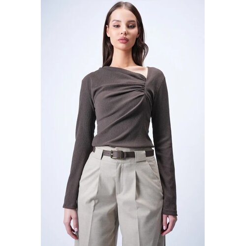 Trend Alacati Stili Ženska bluza Alc-X14967, Braon Cene
