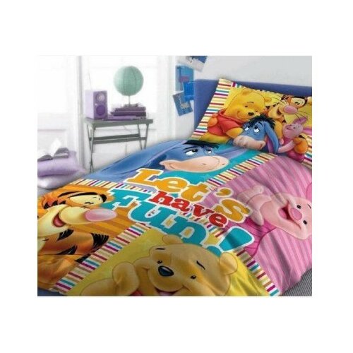 Faro posteljina za decu winnie the pooh - lets have fun 160x200 Cene