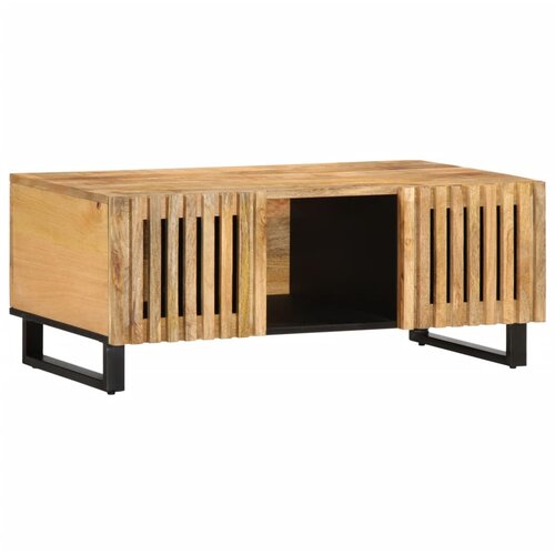 VidaXL Klubska mizica 100x55x40 trden robusten mangov les Slike