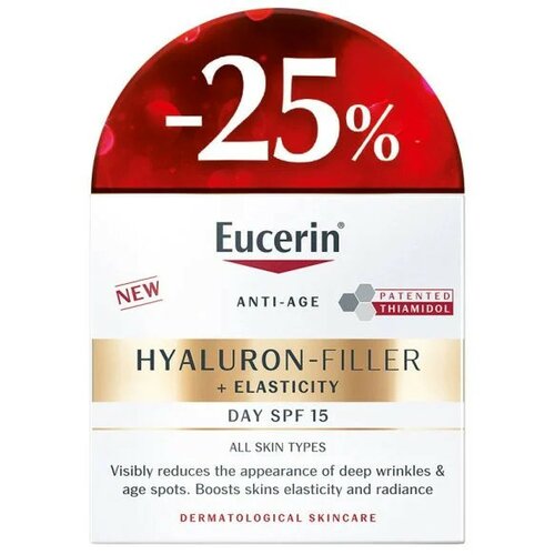 EUCERIN® Hyaluron-Filler + Elasticity Dnevna krema SPF15 50ml -25% Cene
