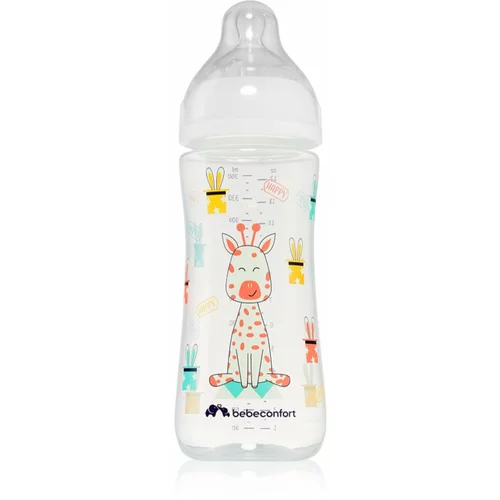 Bebe Confort Emotion White bočica za bebe Giraffe 6m + 360 ml