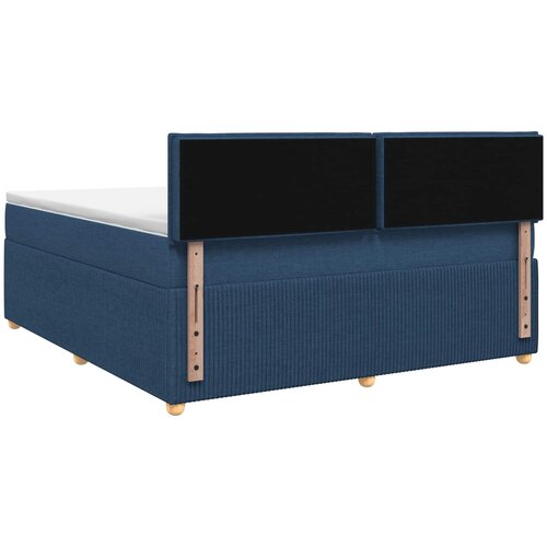  Boxspring krevet s madracem Plava 160 x 200 cm Tkanina Slike