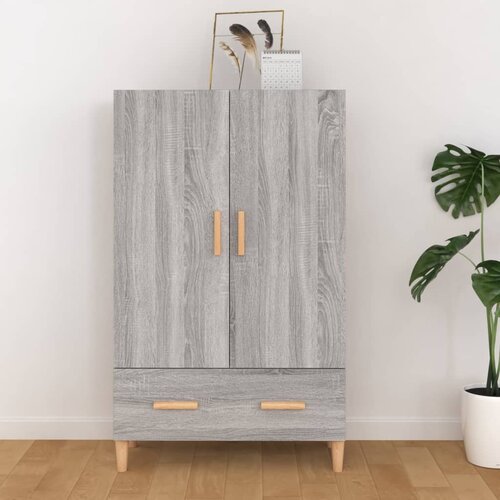  Visoka komoda boja hrasta sonome 70x31x115 cm konstruirano drvo Slike