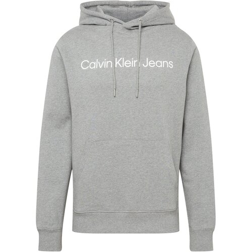 Calvin Klein Jeans Sweater majica siva / bijela Cene