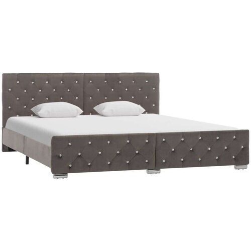  Posteljni okvir siv žamet 180x200 cm, (20794689) Slike