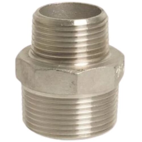 KLASEBO Redukcijski priključek inox 2x1 AG V4A Nerjaveč nipl za varno vodno instalacijo z odpornostjo do 10 bar in temperaturo -20C do +200C, (5000234064) Slike