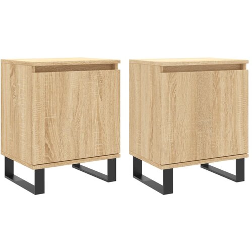 Maison Chic Dvo delni komplet Nočne omarice - Nočne mize sonoma hrast 40x30x50 cm inženirski les, (21689487) Cene