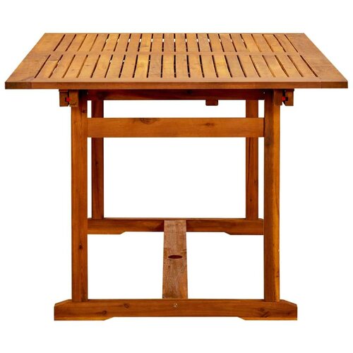 VidaXL Vrtni blagovaonski stol (150 - 200)x100x75 cm od drva bagrema Slike