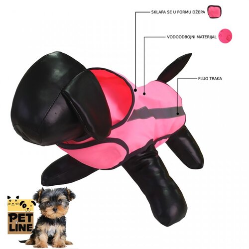 Pet Line Kabanica za psa Yorkshire terrier pink XS Cene