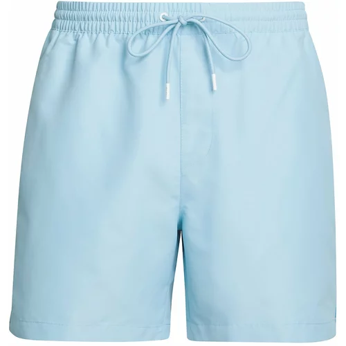 Calvin Klein Swimwear Kratke kopalne hlače nebeško modra / svetlo modra / bela
