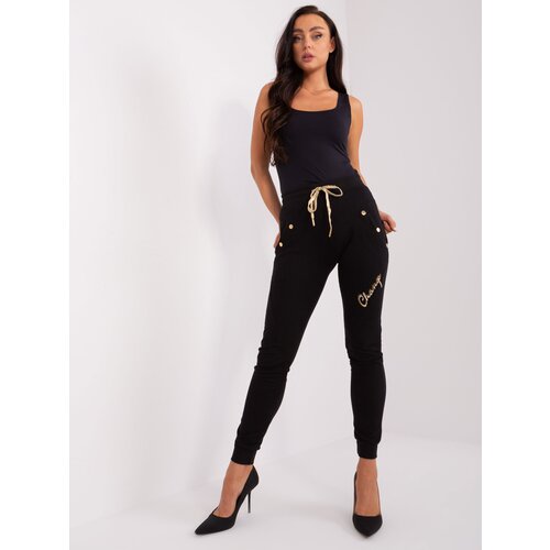 RELEVANCE Sweatpants-RV-DR-8544.14P-black Cene