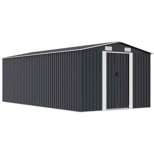  Vrtno spremi&scaron;te 257 x 489 x 181 cm metalno antracit Cijene
