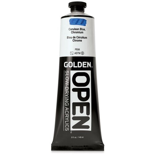  GOLDEN OPEN akrilna boja koja se sporo su&amp;scaron;i 148 ml | 7050 Cerulean Blue Chrome Slike
