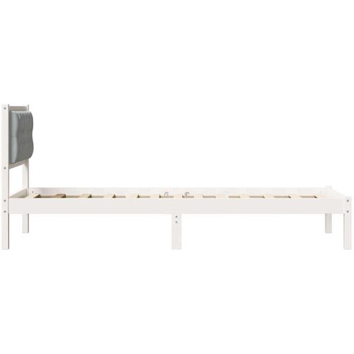  Okvir za krevet Svijetlo siva 90 x 200 cm tkanina Slike