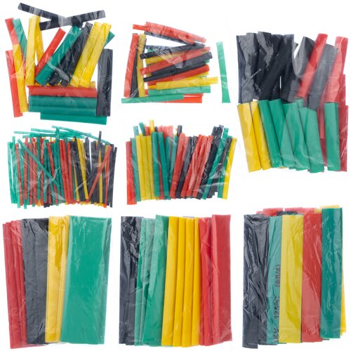 Rosfix Set Toplotno Skrčljivih Cevi &ndash; 328 Kosov, 8 Velikosti, Poliolefinski Material, 2:1 Razmerje | -55 &deg;C do +125 &deg;C, (21746586) Cene