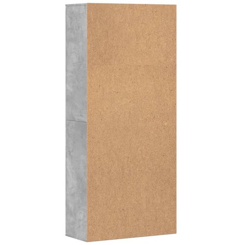  Visoka komoda siva betona 80x35x180 cm od konstruiranog drva Slike