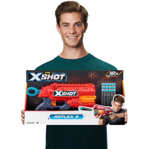 X SHOT xshot: excel reflex 6 igrača pi&amp;scaron;tola s 16 penastimi izstrelki Slike