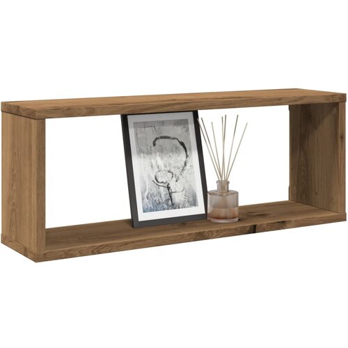 vidaXL Stenske kockaste police 2 kosa artisan hrast 60x15x23 cm Cene