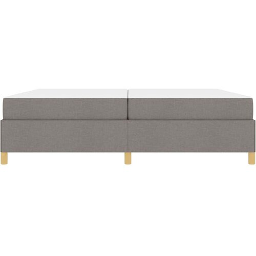 Krevetna konstrukcija Sivo-smeđa 200 x 200 cm tkanina Slike
