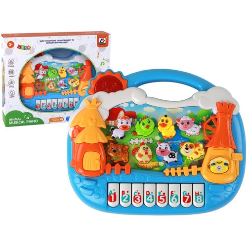  Pianinko Educational Panel Learning English Village Theme Animals Cene