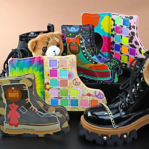 Rude Cosmetics paleta senki za oči rude x koi footwear boots collection - lozo green rain boots Slike