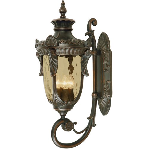 Elstead Lighting Elstead Philadelphia 3-lučna velika zunanja stenska svetilka, stara bronasta, IP44, E14, (22100190) Cene