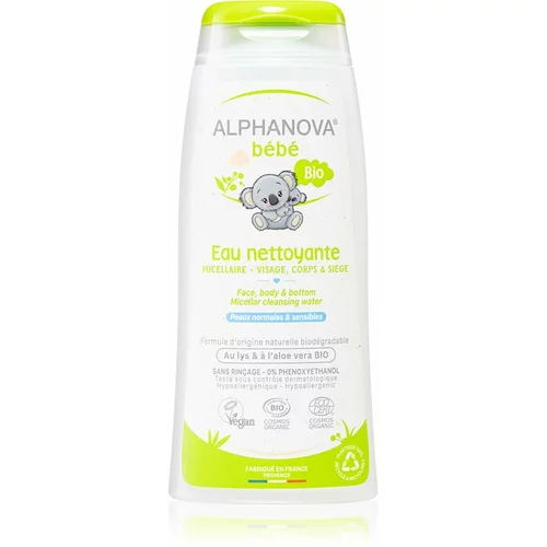 Alphanova Baby Bio micelarna voda za čišćenje za tijelo i lice za djecu od rođenja 200 ml