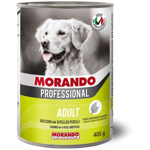Morando Professional Adult komadići teletina i gra&amp;scaron;ak 405g konzerva Slike