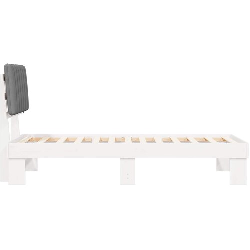  Krevetni okvir s tapiciranim uzglavljem Svijetlo siva Svjetlosiva 201 x 78 x 93 cm Slike