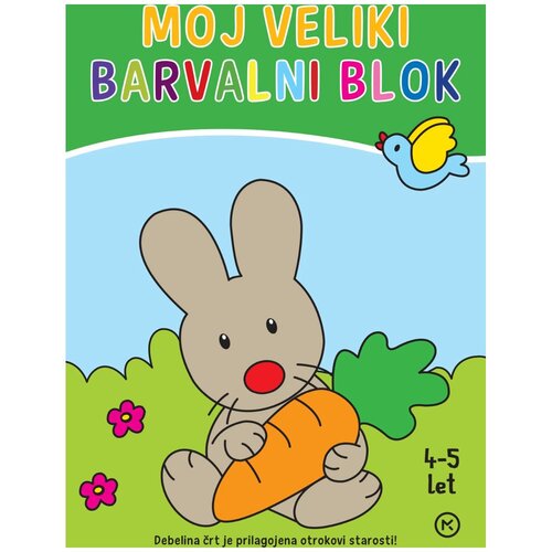 Mladinska Knjiga Moj veliki barvalni blok 4-5 let Slike