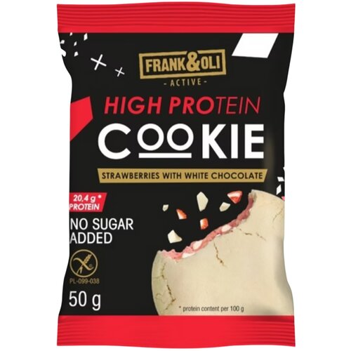 Frank&oli cookies, jagoda i bela čokolada, 50g Cene