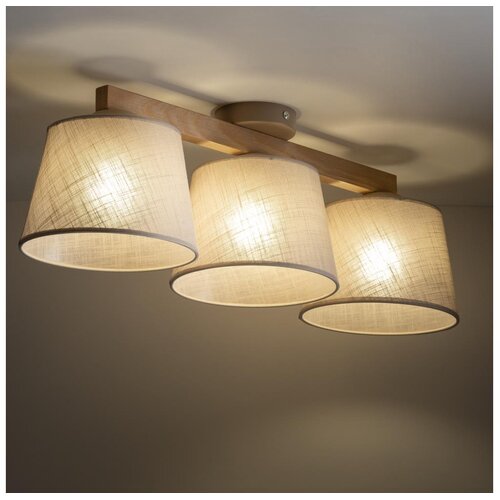 Brilagi plafonski luster latte sabia 3xE27/15W/230V borovina/bež Cene