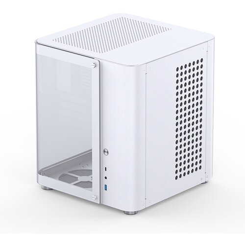 Jonsbo TK-1 2.0 Micro-ATX Case, Tempered Glass - white Slike