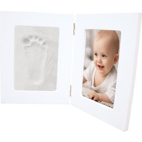 Happy Hands Double Frame set za bebine otiske White Slike