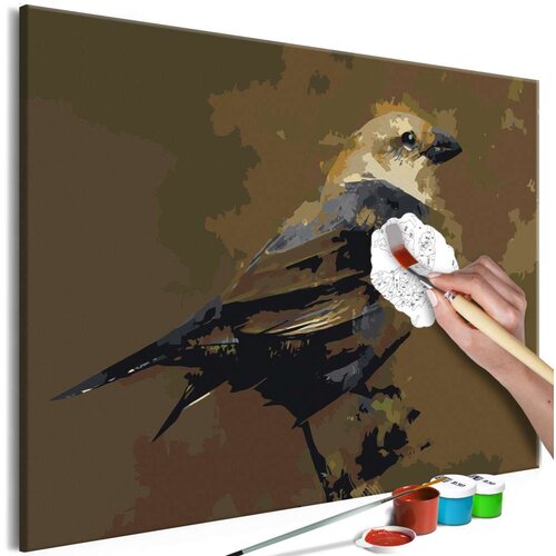  Slika za samostalno slikanje - Bird on Branch 60x40 Cene