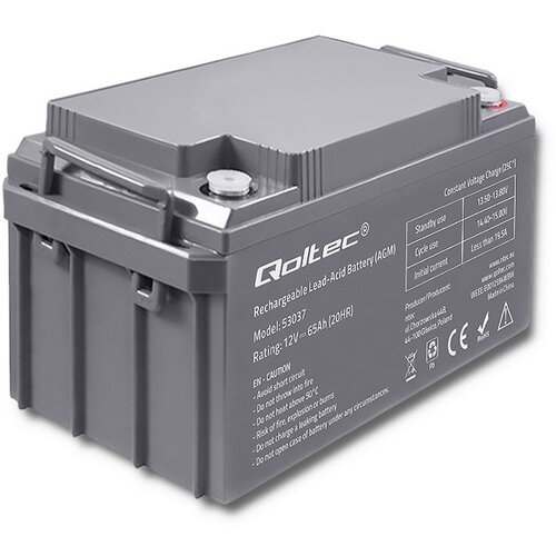 Qoltec 53037 AGM battery | 12V | 65Ah | max 780A Cijene