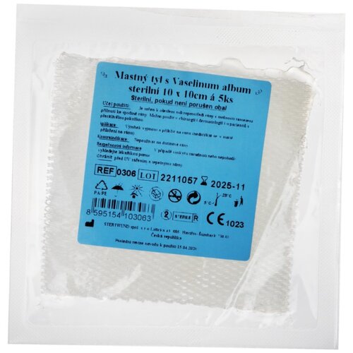 STERIWUND Sterilna mastna gaza z belo vazelino 10x10cm, 5 kosov Cene