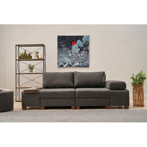 Atelier Del Sofa Perenna Linen trosed na razvlačenje 233 cm, antracit Cene