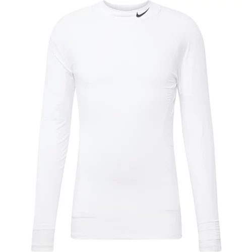 Nike Tehnička sportska majica 'Mock' crna / bijela