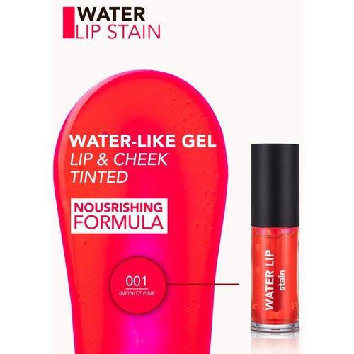 Flormar Water Lip Stain barva za ustnice s hranilnim učinkom odtenek 001 Infinite Pink 6,4 ml Slike