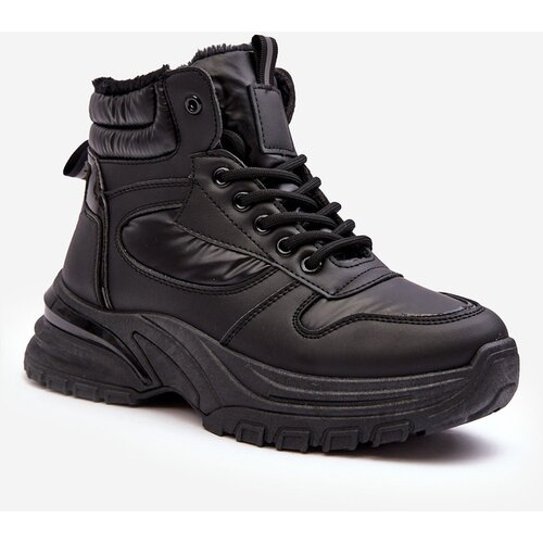 EVENTO Women&amp;#039;s Quilted Lace-Up Sport Shoes Black Dejana Slike