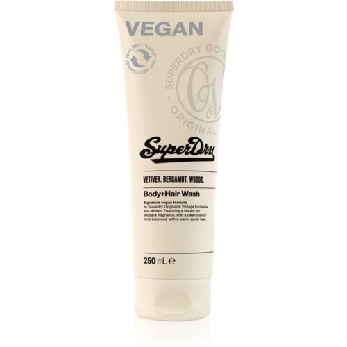 Superdry Vintage gel za tuširanje i šampon 2 u 1 za muškarce Vetiver. Bergamot. Woods. 250 ml Cijene